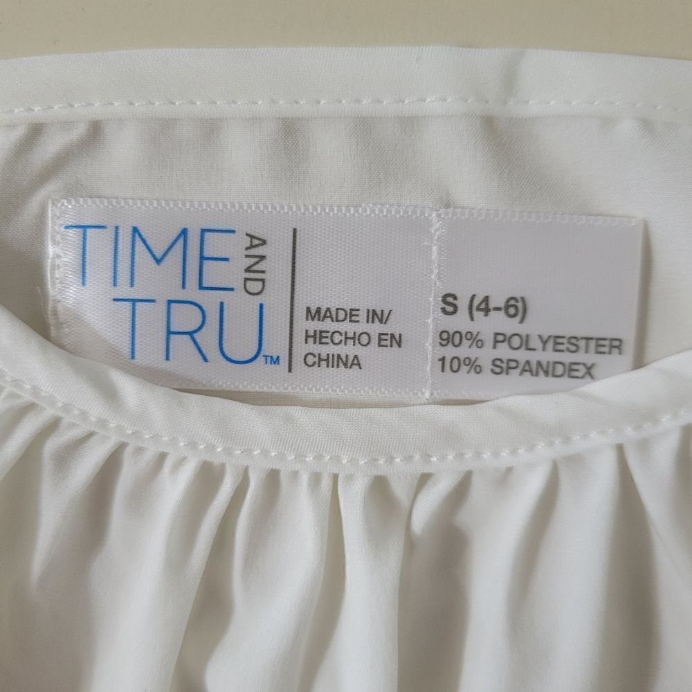 Time and Tru White Camisole Tank Top - Picture 3 of 11
